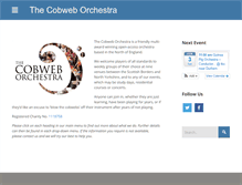Tablet Screenshot of cobweborchestra.org.uk